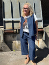 Cream Strina T-shirt - Brown Golden Hour Collage