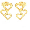 muun studios 3 hjerter ørestik Earring