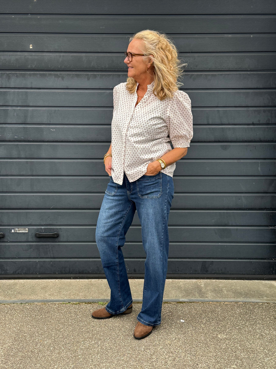 Isay Bologna Wide Jeans - Dark Denim