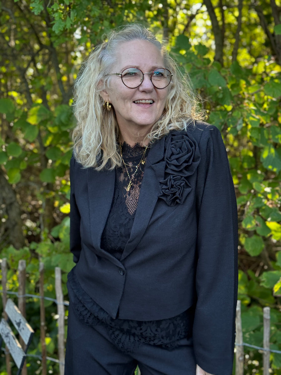 Kaffe Gabby Blazer - Dark Grey Melange