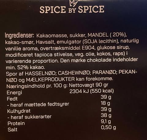 Spice By Spice - Havsalt mandler | Spice by spice | Køb online hos Moster D – Hurtig levering