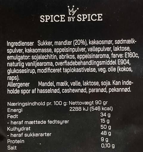 Spice By Spice Orange Mandler | Spice by spice | Køb online hos Moster D – Hurtig levering