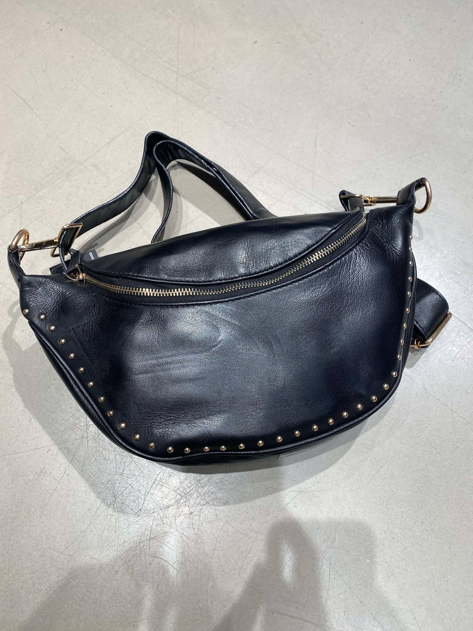 Orchid Bumbag w. Studs - Black