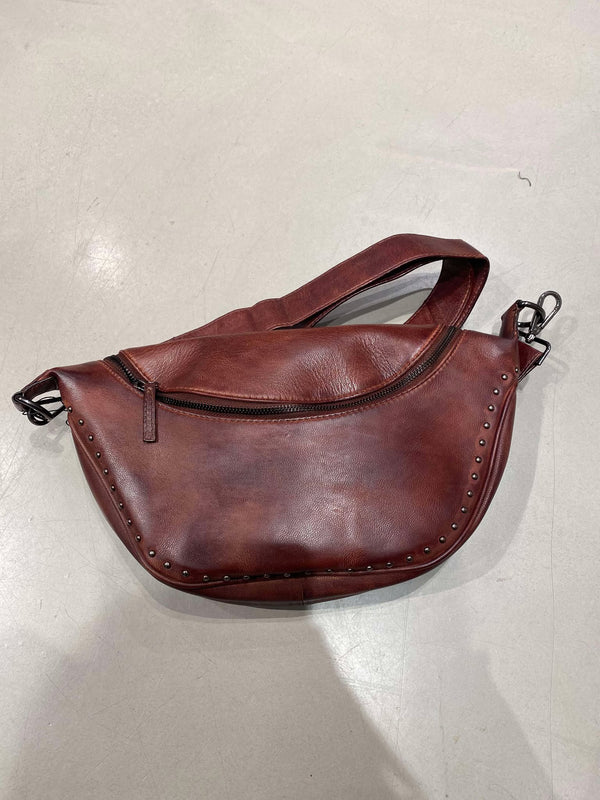 Orchid Bumbag w. Studs - Dark Cognac