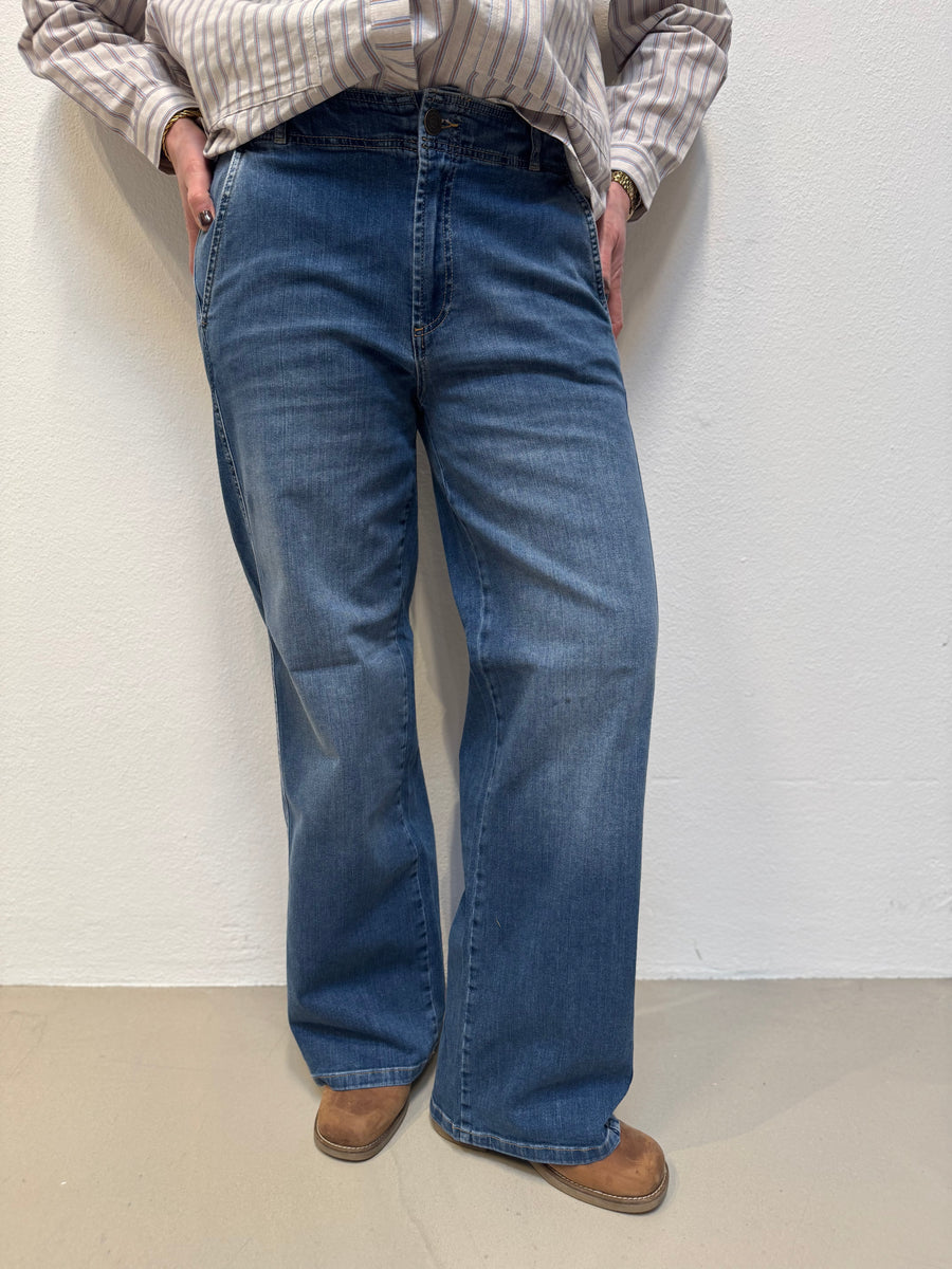 Isay Como New Wide Jeans - Mid Denim Wash