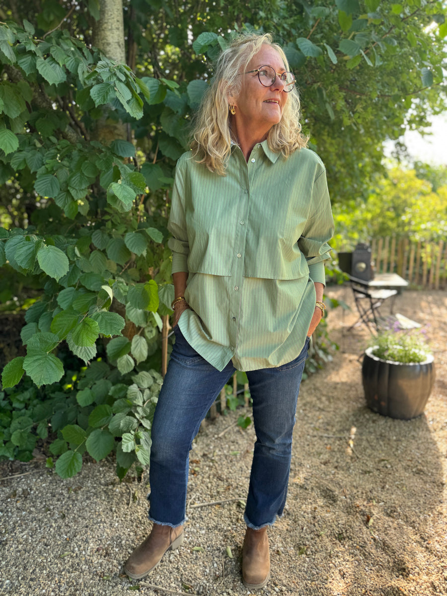 Nümph Micja Long Shirt - Forest Green