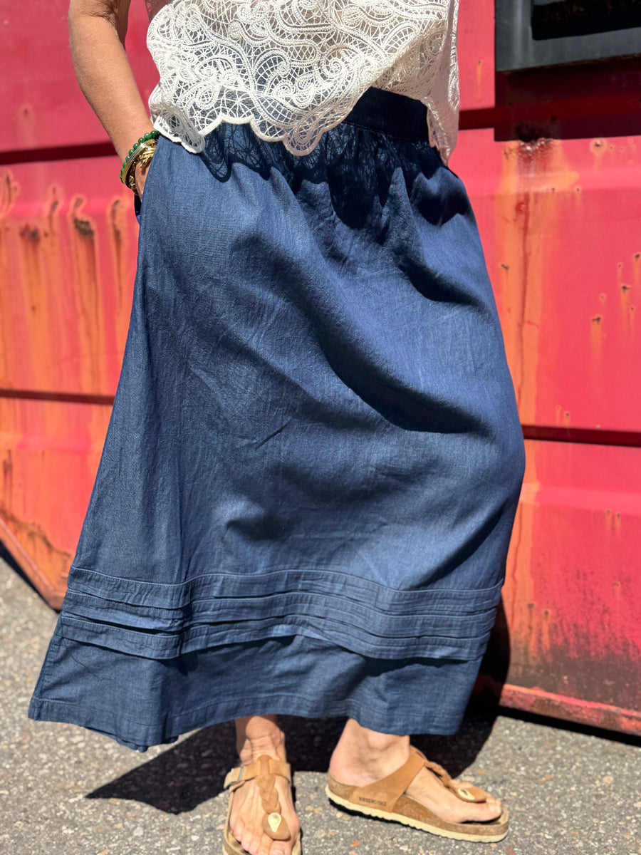 Culture Mone Michelle Skirt - Rinse Wash