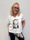 Costa Mani Face V Tee - White/Black