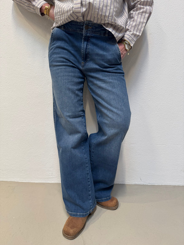 Isay Como New Wide Jeans - Mid Denim Wash