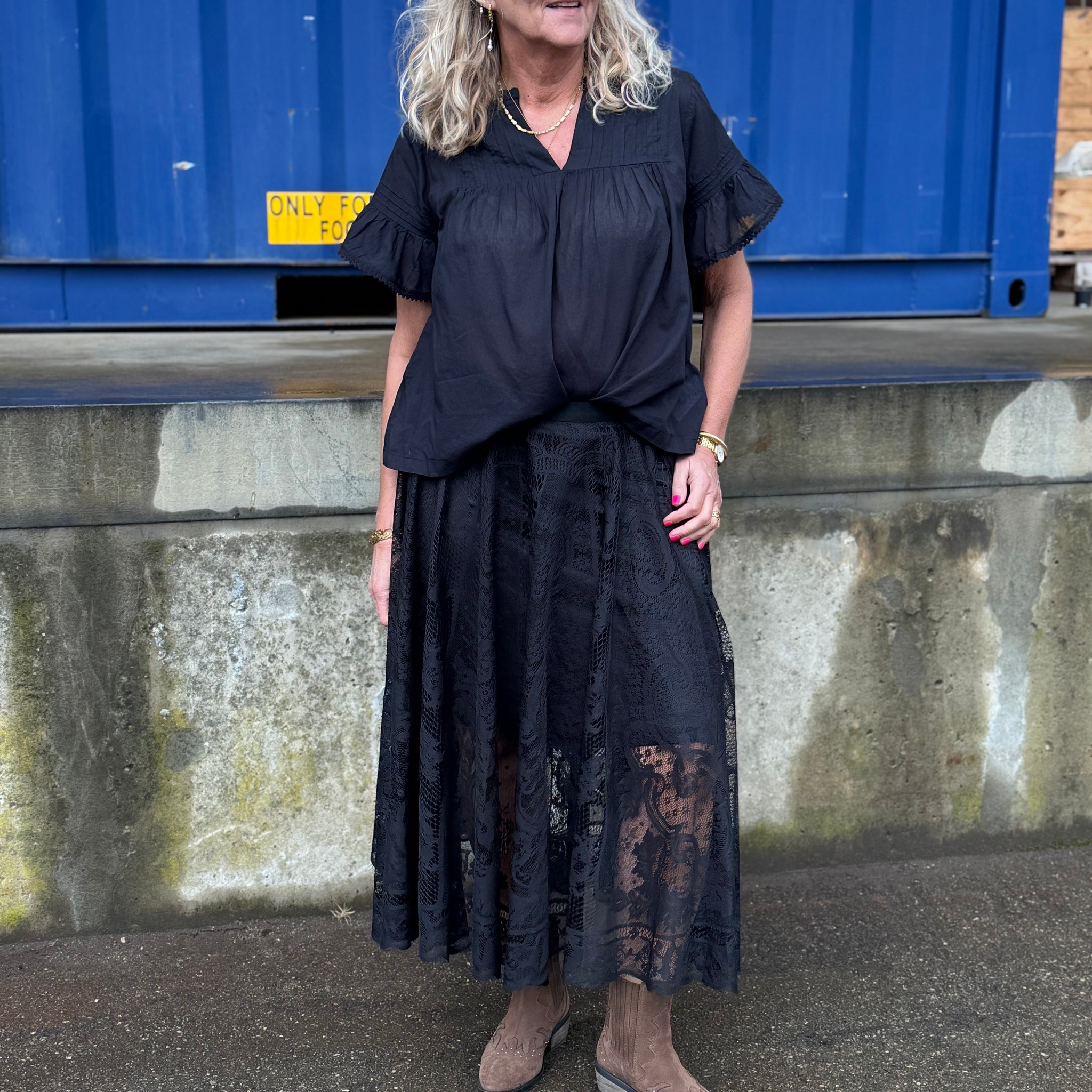 Kaffe Vilja Lace Skirt