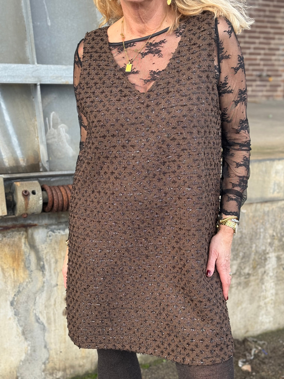 Costa Mani Oscar Dress - Choco