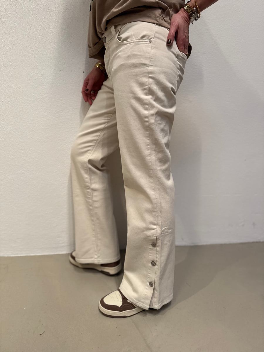 Isay Como Twill Button Pant - Desert