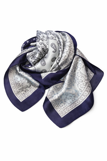 Moster D Tørklæde - Blå/Grå