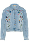 Culture Tiala Aniceta Embroidery Jacket - Light Blue Wash