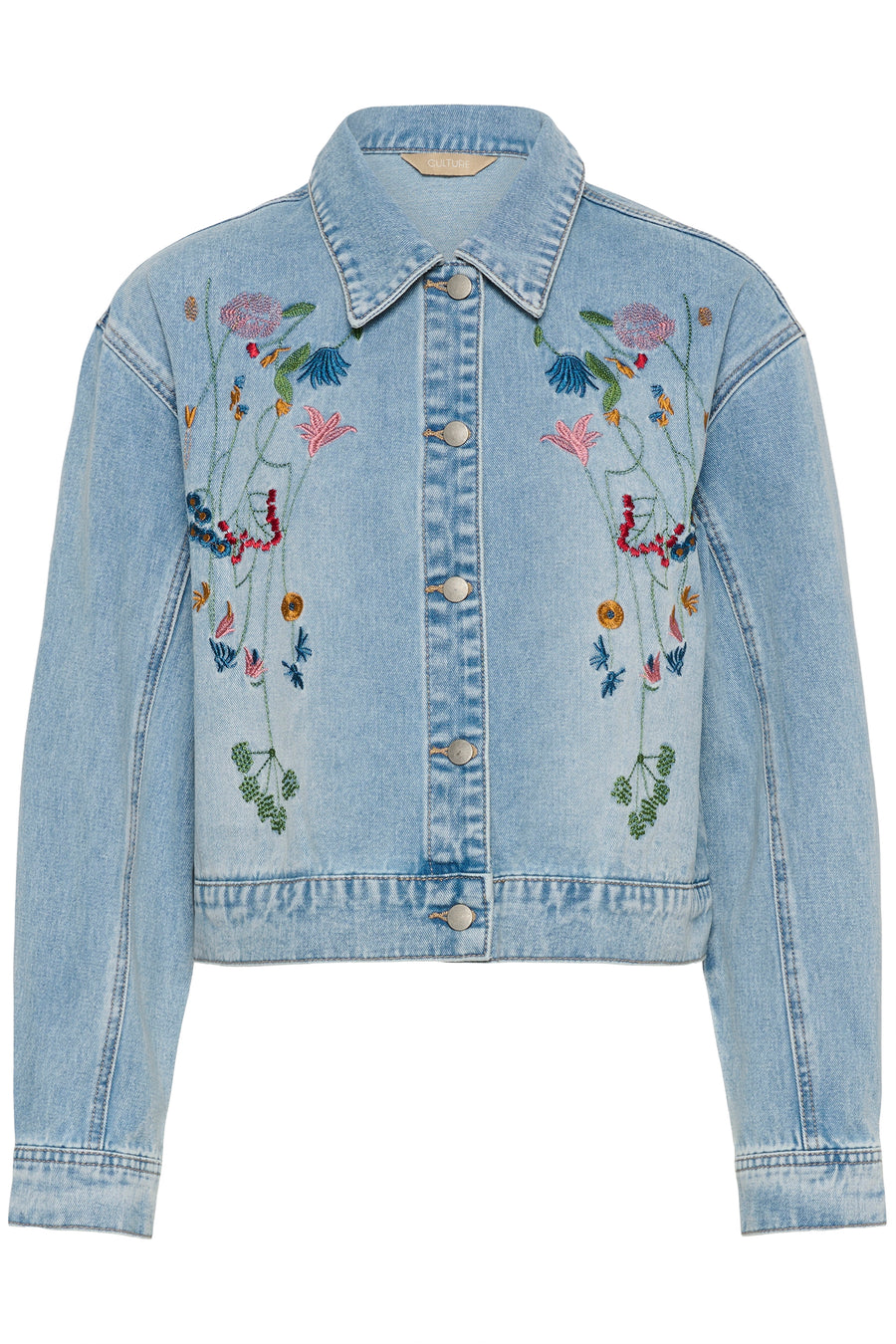 Culture Tiala Aniceta Embroidery Jacket - Light Blue Wash