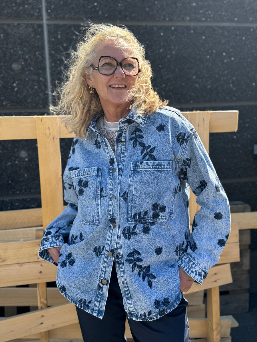 Kaffe Babena Denim Jacket - Blue Denim