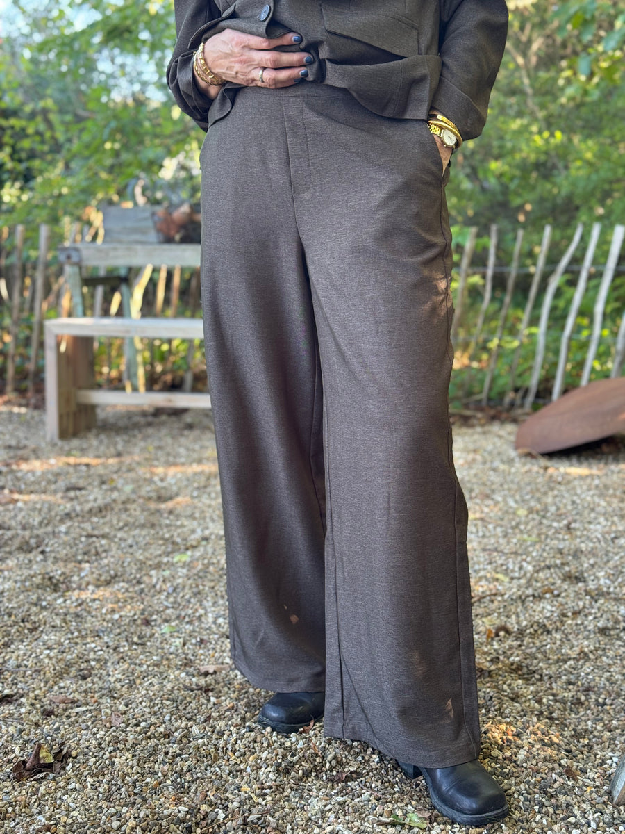 Isay Osa Pant - Brown Melange