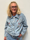 Culture Tiala Aniceta Embroidery Jacket - Light Blue Wash