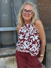 Kaffe Evie Top - Henna Chalk Flower