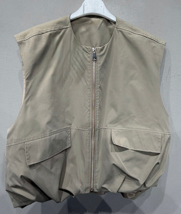 Marta du château Tanje Vest - Dark Beige