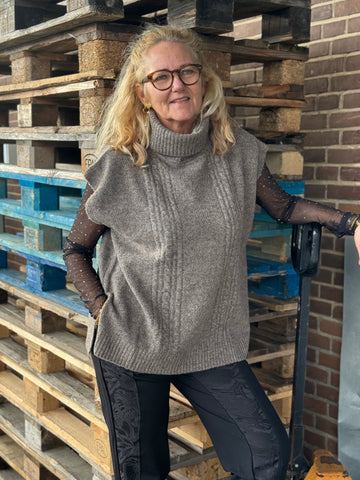 Nümph Canja Poncho - Dark Earth