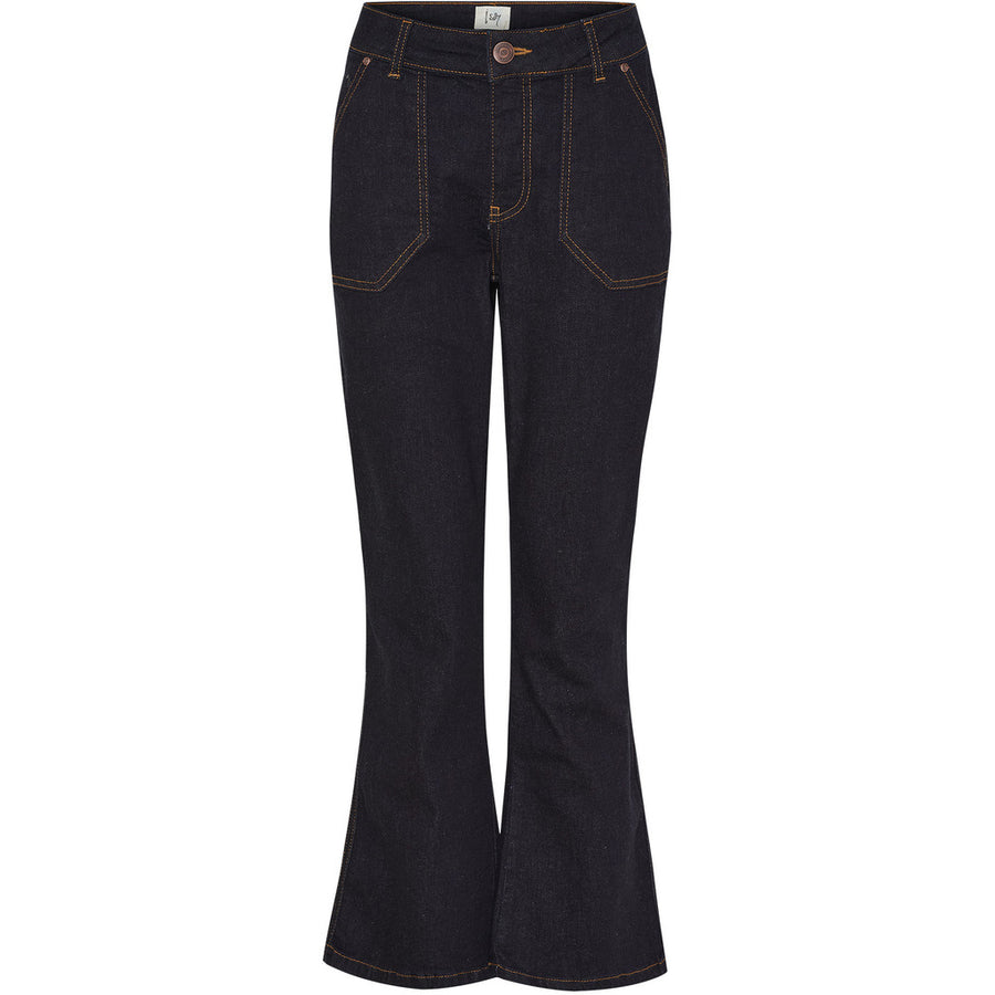 Isay Como Flare Jeans - Unwashed Denim