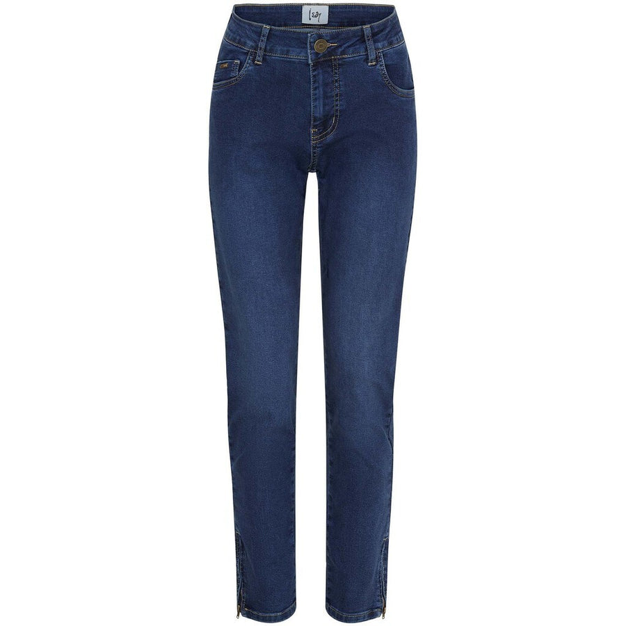Isay Lido Zip Jeans - Basic Denim Wash | Isay | Køb online hos Moster D – Hurtig levering