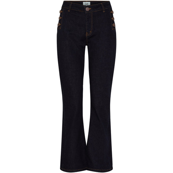 Isay Como Button Jeans - Unwashed Denim