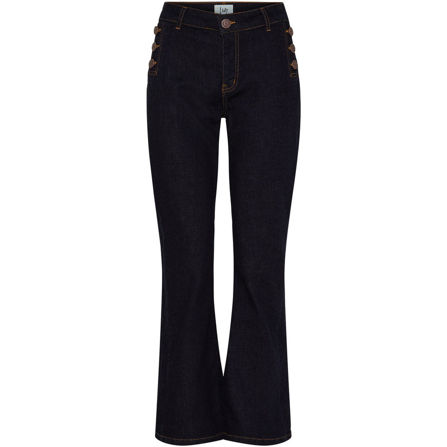 Isay Como Button Jeans - Unwashed Denim