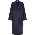 Isay Pearl Coat - Denimblue Stripe | Isay | Køb online hos Moster D – Hurtig levering