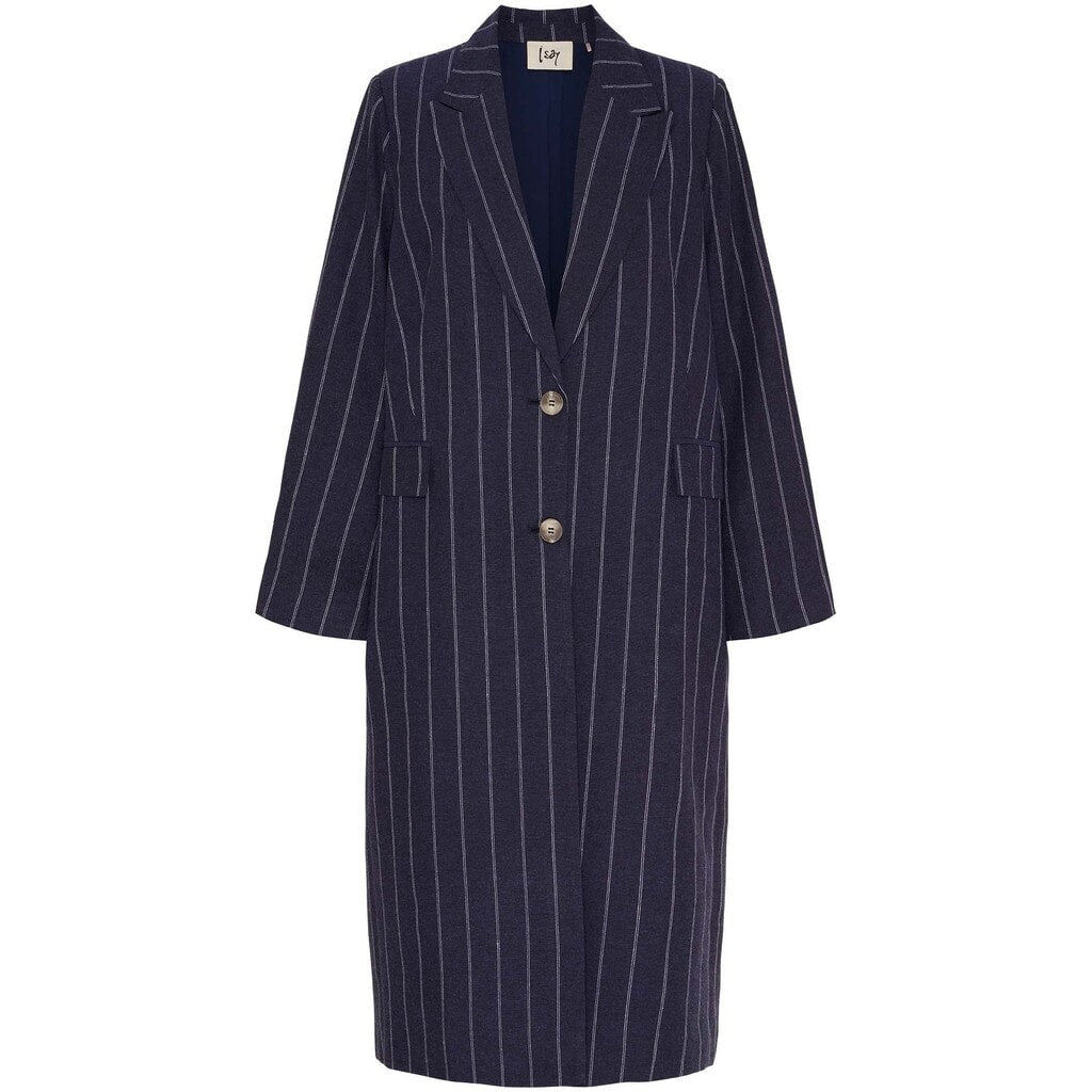 Isay Pearl Coat - Denimblue Stripe | Isay | Køb online hos Moster D – Hurtig levering