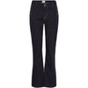 Isay Como Flare Button Jeans - Unwashed Denim