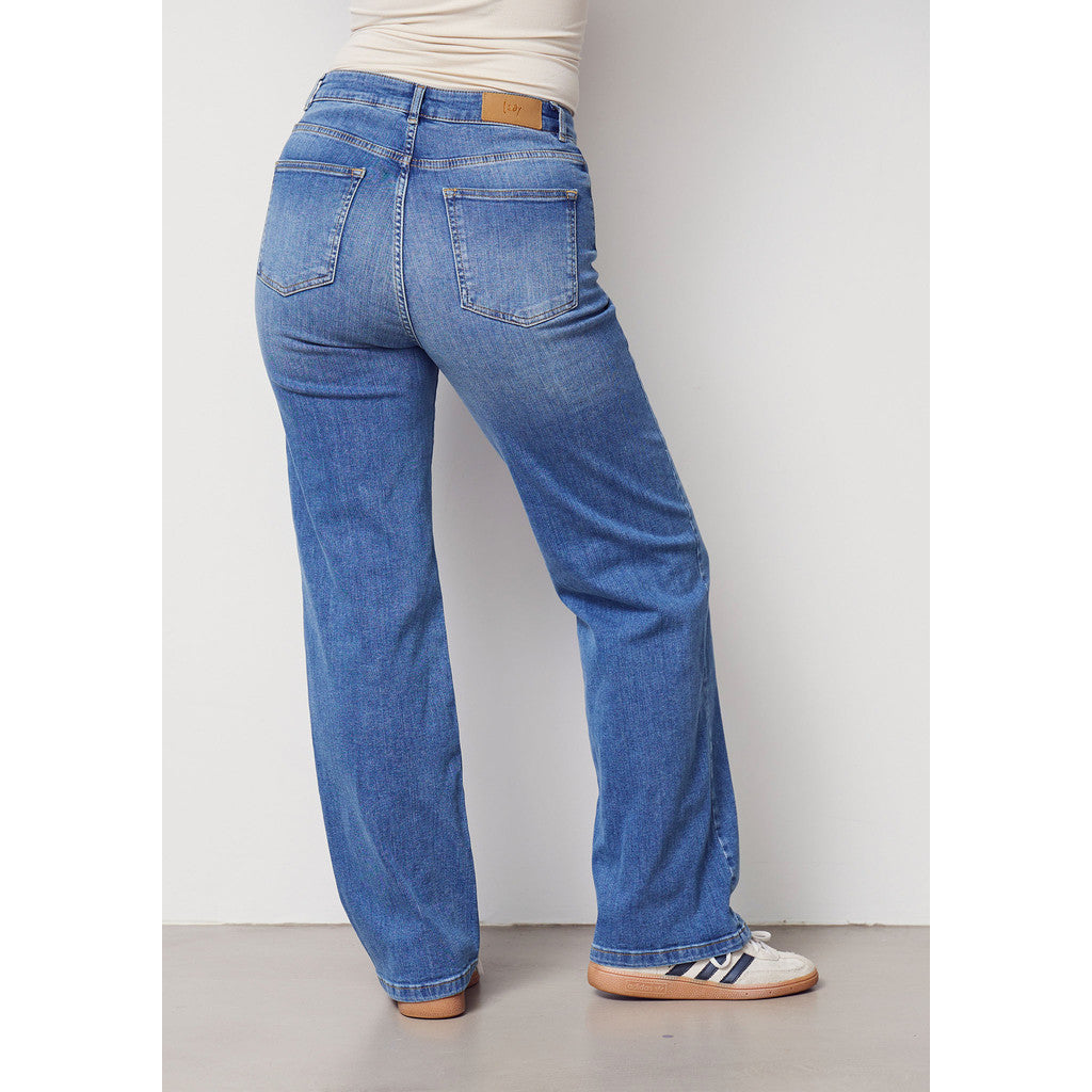 Isay Bologna Wide Jeans - Mid Denim