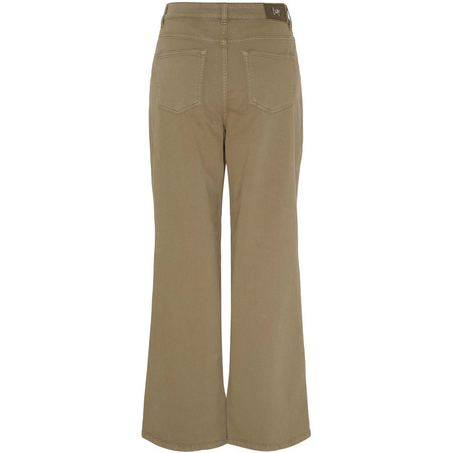 Isay Bologna Wide Twill Pant - Light Mole
