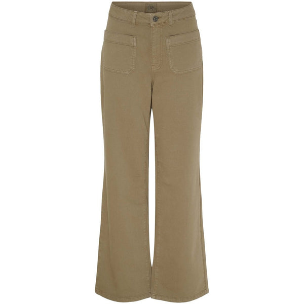 Isay Bologna Wide Twill Pant - Light Mole