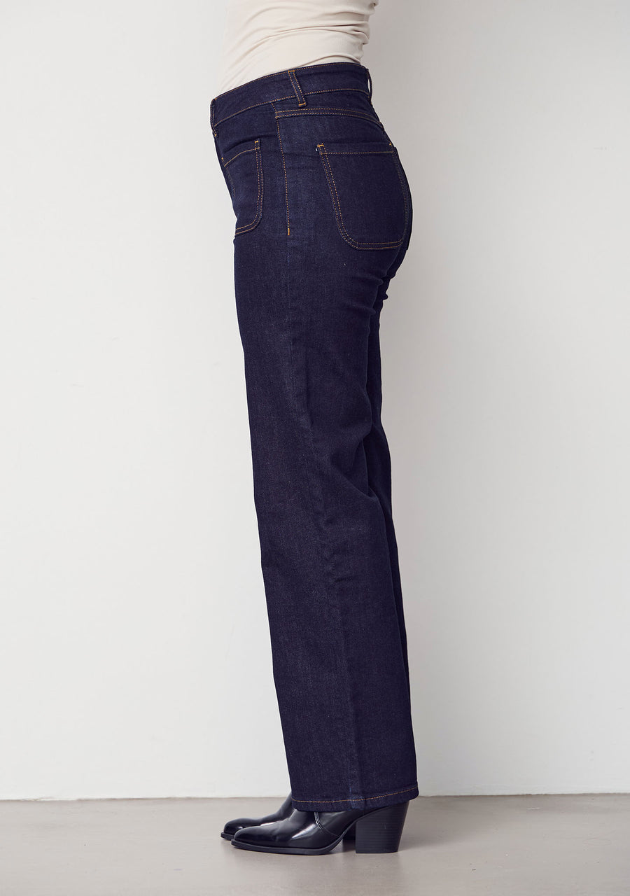 Isay Bologna New Jeans - Unwashed Denim