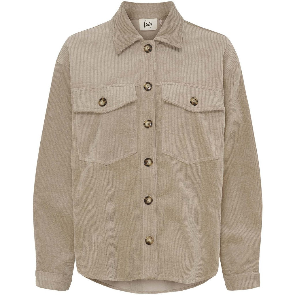 Isay Barbel Shirt Jacket - Light Taupe