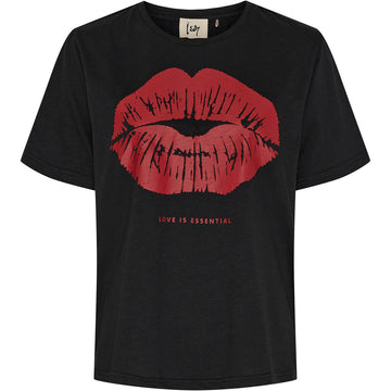 Isay Kora Lip T-shirt - Black