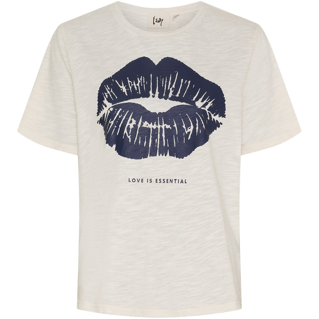 Isay Kora Lip T-shirt - Broken White