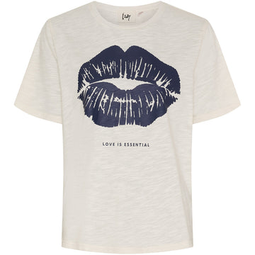 Isay Kora Lip T-shirt - Broken White