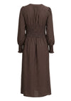 Isay Ane V-Neck Dress - Dark Brown