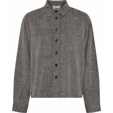 Isay Kiwi Shirt Jacket - Grey Melange