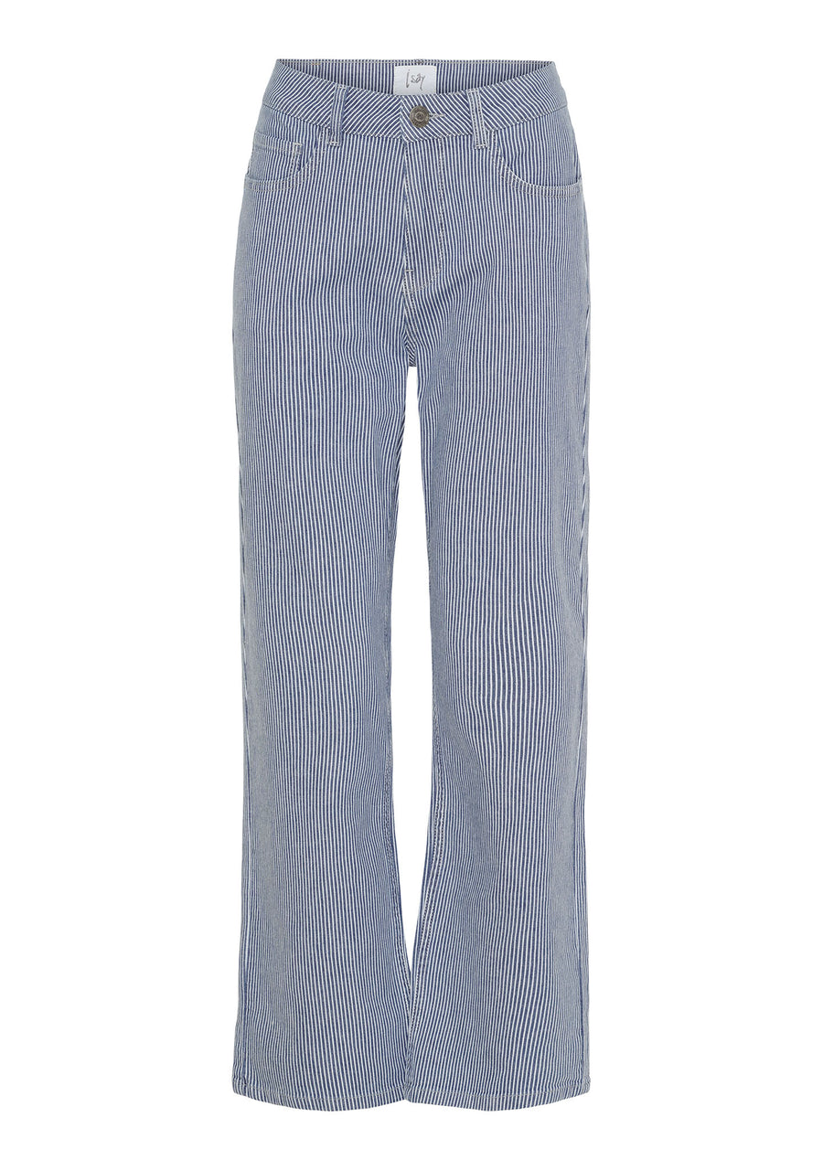 Isay Monza Striped Jeans - Milky Stripe