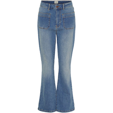 Isay Bologna Kickflare Jeans - Mid Denim
