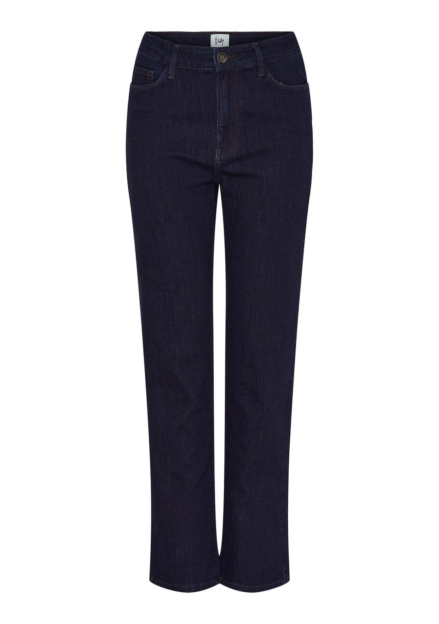 Isay Carpi Long Straight Jeans - Dark Wash