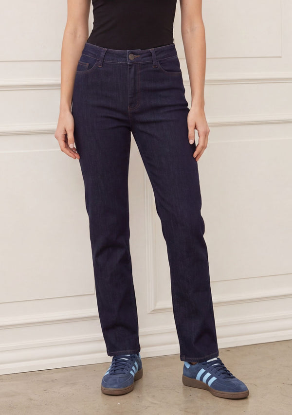 Isay Carpi Long Straight Jeans - Dark Wash