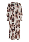 Isay Naomi V-Neck Dress - Aubergine Floral
