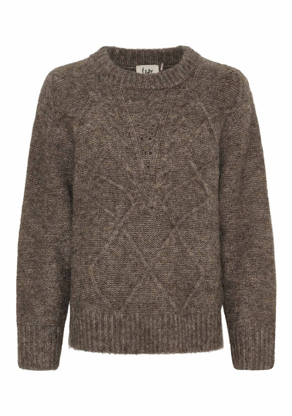 Isay Anne New Pullover - Taupe Melange