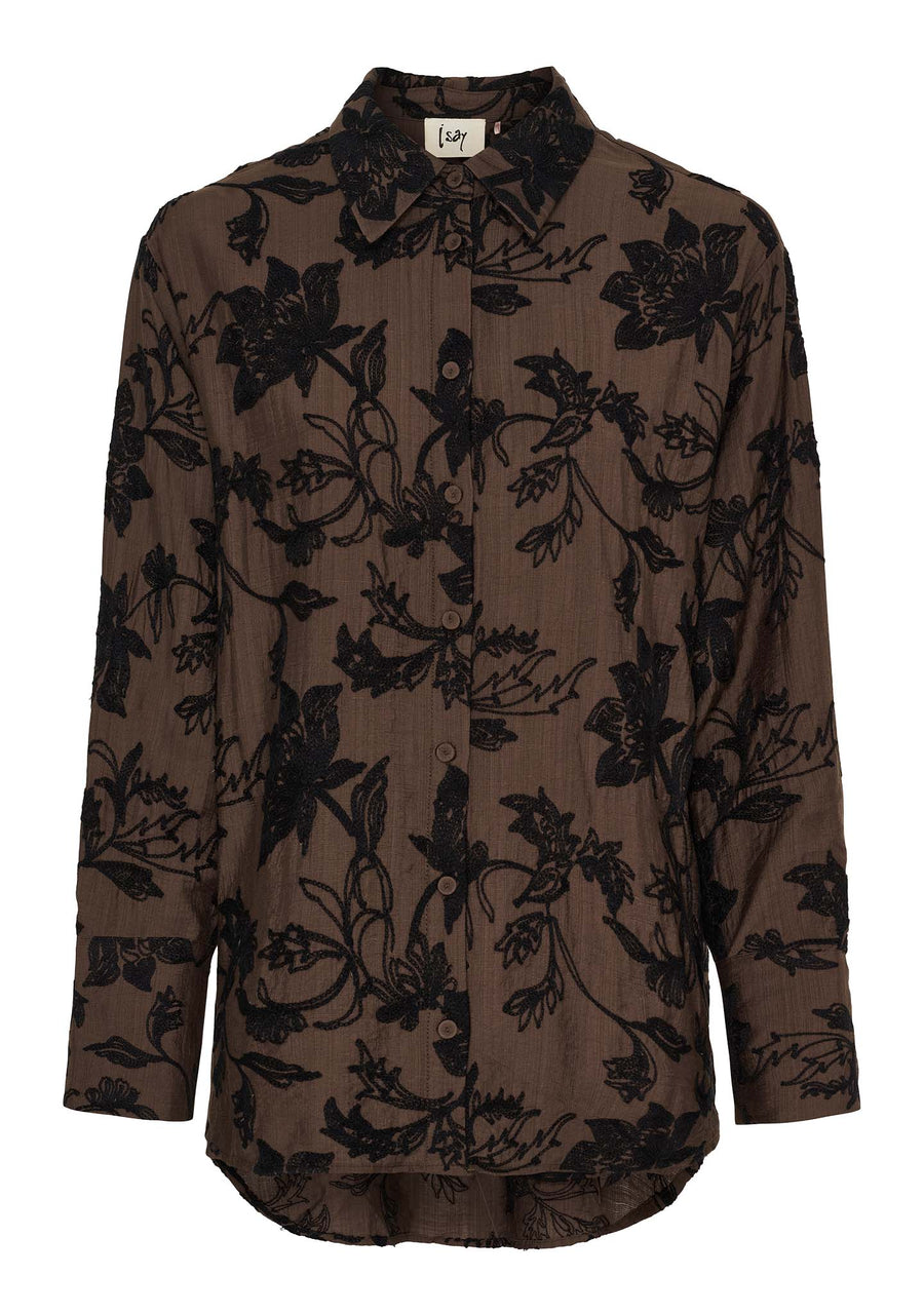 Isay Nimi Shirt - Dark Brown