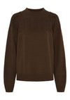 Isay Gwen Pattern Pullover - Khaki Melange